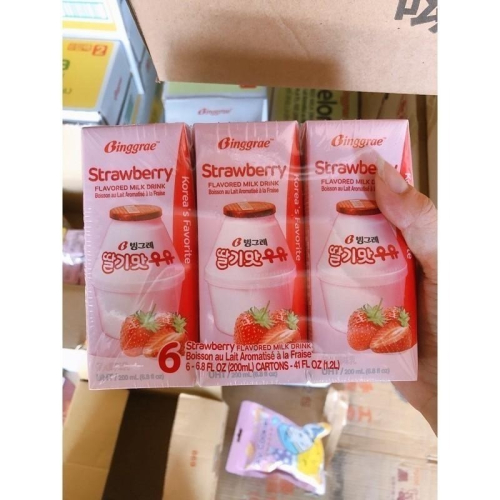 韓國Biggrae調味乳200ml草莓 香蕉 咖啡 香草 芋頭 減糖香蕉 減糖草莓