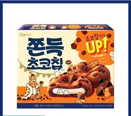  韓國 CW 巧克力麻糬 軟餅乾 240g 12入 韓國零食 韓國餅乾 韓國年糕派 夾心餅乾 巧克力派 q餅
